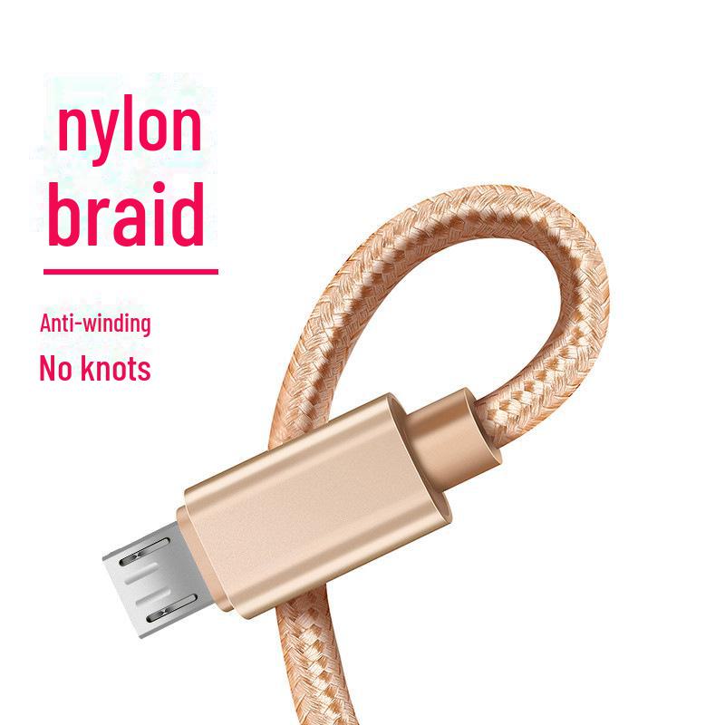 Geflochtenes Micro-USB-Kabel aus Nylon (3M) für Huawei-, Xiaomi-, Vivo-Geräte