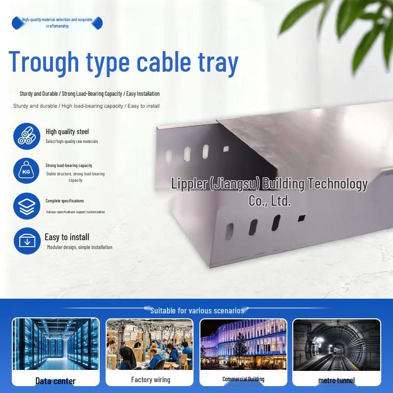 Fireproof Galvanized Metal & Aluminum Alloy Cable Tray
