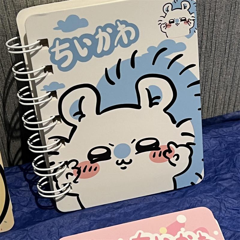 Cute Chiikawa Mini Portable A7 Coil Notebook Notepad Diary Student Stationery School Supplies Back To School Kids Gift