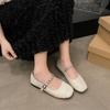 Fashion Shallow Mouth Shoes Woman 2024 Female Footwear Modis Oxfords New Retro Dress Cute Leather Mary Janes Flat Retro Woman Shoes