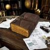 Antique Leather Bound Journal with Key Lock | Handmade Vintage Diary