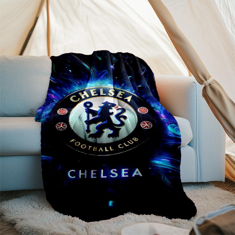 Chelsea FC Logo Printed Throw Blanket—soft,warm;versatile Blanket for All Seasons—perfect As &air-conditioning Throw,nap Blanket