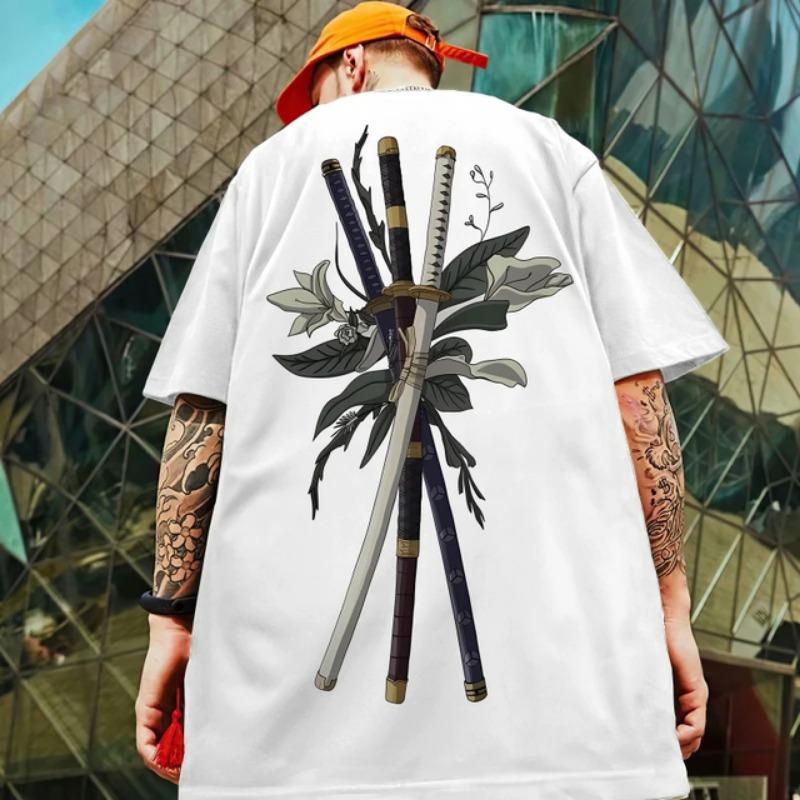 3D Japanese Samurai Demon Mask Print T-Shirts For Men Summer Casual Street Trend Top Loose Oversized Short Sleeve O-Neck T Shirt