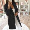 Women Winter Warm Double Breasted Wool Coat Fashion Suit Collar Autumn Outerwear