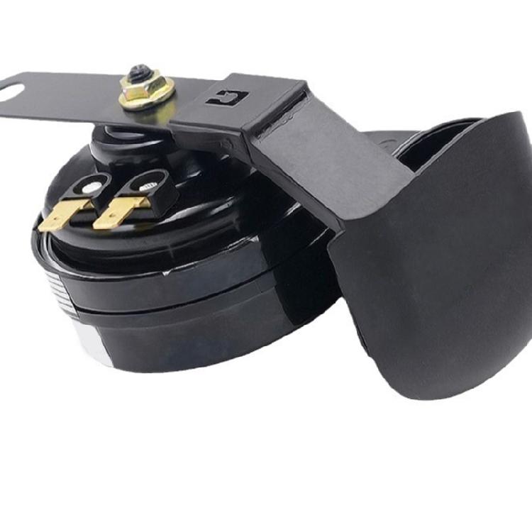 Motorcycle Car Double Tone 12V Snail Horn Strong All Metal Construction Penetrating Sound Emission Quick Installation