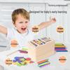 Multifunctional Montessori Wooden Sorting Box for Early Childhood Education