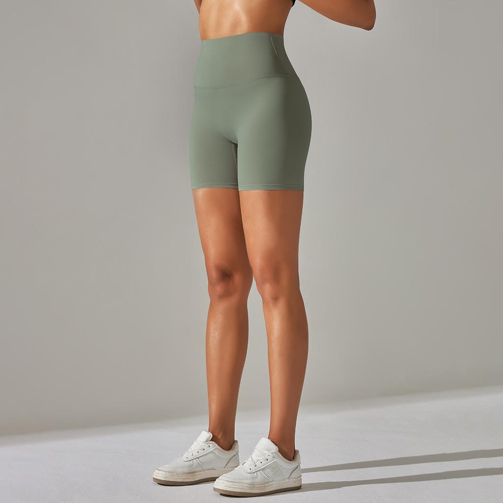 Align Damen-Yoga-Shorts mit hohem Bund – butterweich und federleicht! Ideal zum Laufen, Radfahren und für Fitness. 31 Farben.