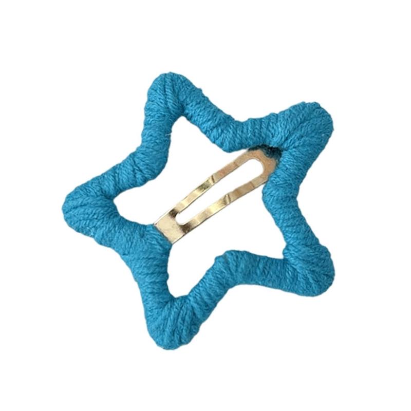 

Hollow Star Hairpins Hair Clip Star Hairpins Hair Clips Hairpin Hair Barrette Headwear Hair Pin Wool Material for Girls 1