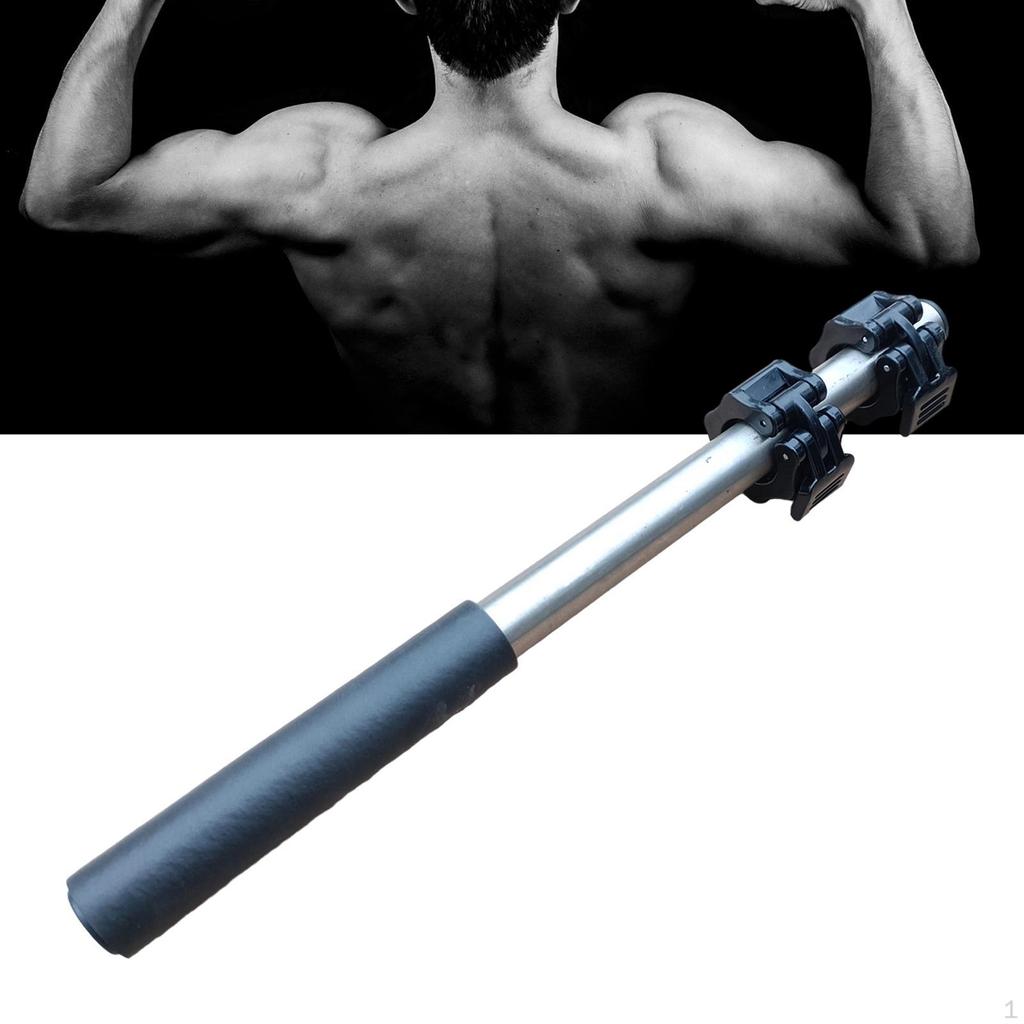 Adjustable Dumbbell Bar Handle Loadable Non-Slip Locking Training Home Gym Fitness Forearm