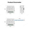 Tuya Wifi Smart Switch Module Smart Home DIY Breaker 1 2 3 4 Channel Supports 2 Way Control Voice Works with Alexa Google Alice