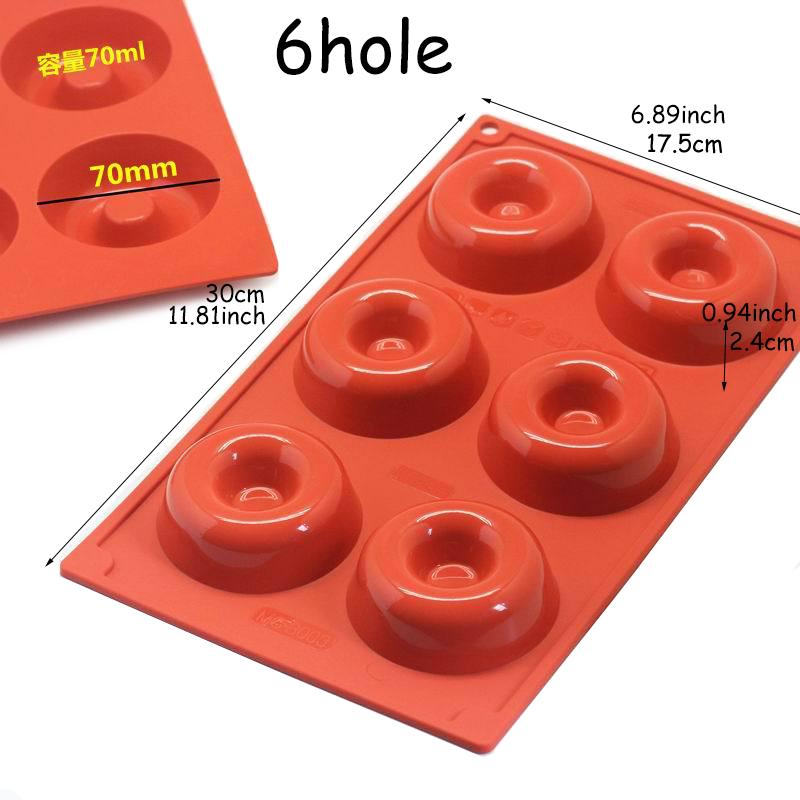 Silicone Donut Cupcake Mold Muffin Chocolate Mold Cake Candy Cookie Baking Mould Pan Decoration Tools Kitchen Baking Accessories