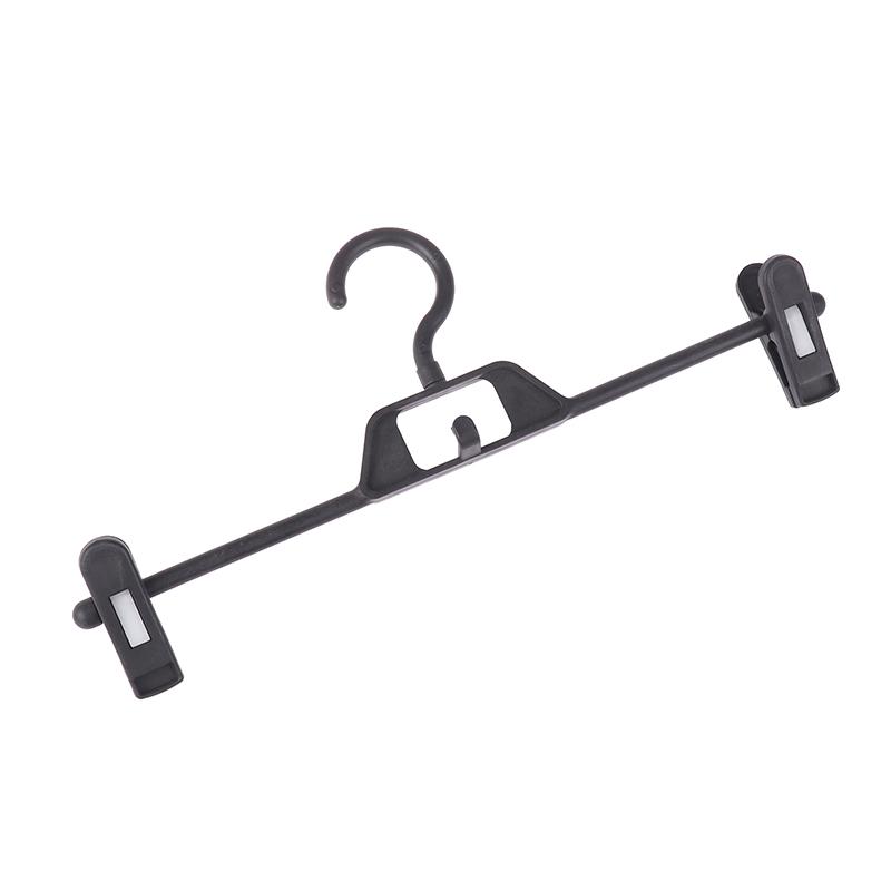 1 шт вешалка для брюк ветрозащитная многоцелевая вешалка для юбок для сушки одежды брюки зажим для гардероба противоскользящая вешалка для одежды чёрный 434₽