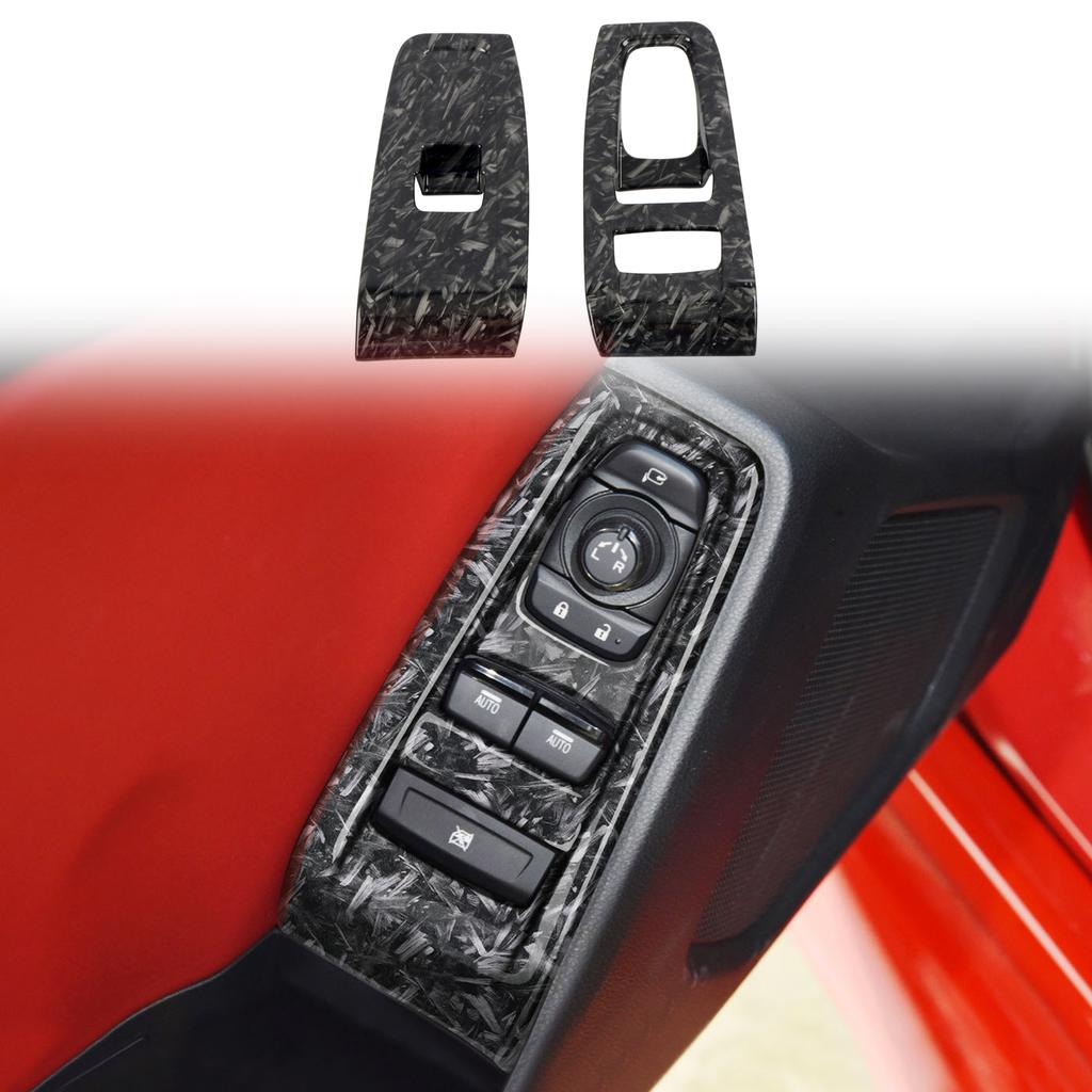 For Subaru BRZ ZD8 / Toyota GR86 ZN8 - Car Accessories ABS Car Door Window Lift Switch Cover Trim 2pcs LHD! RHD!