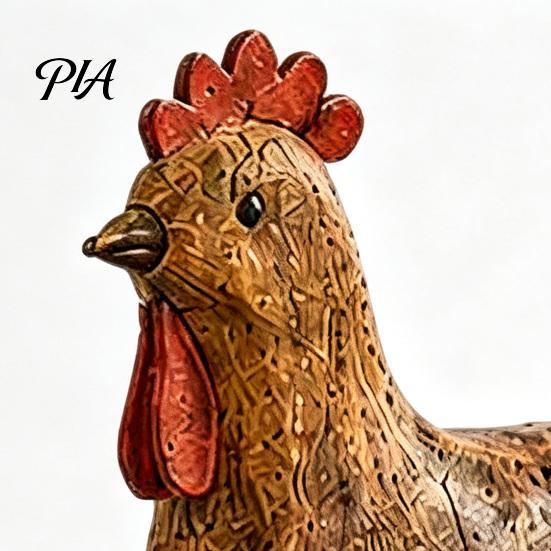 Country Home Interior Styling Style Pig/Rooster Figurine, Resin Rustic Farmhouse Animal Statue, Pastoral Tabletop Decorations Desktop Ornaments