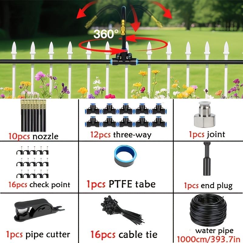 Universal Adjustable Micro-Atomizing Sprinkler Set for Irrigation, Cooling, and Humidification