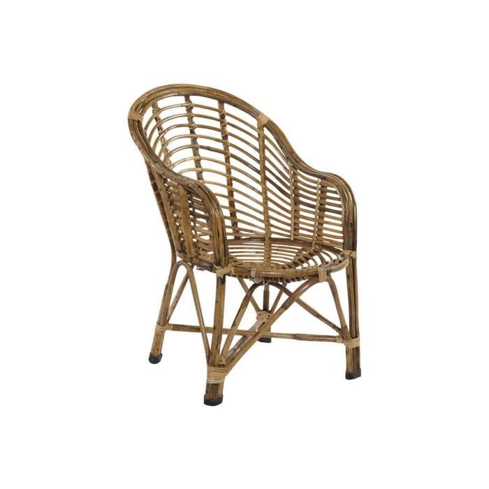 Fauteuil - Naturel - Osier - 56 x 50 x 83 cm - 1 place - Extérieur