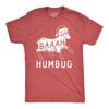 Mens Baaah Humbug T Shirt Funny Xmas Party Scrooge Sheep Tee for Guys
