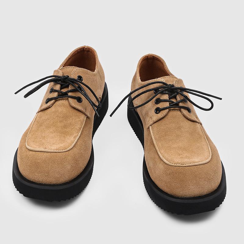 Мода 2026 Женские Дерби Обувь Толстая Подошва Нескользящие Британский Стиль Женские Брендовые Вечерние Туфли 40 хаки 4890₽