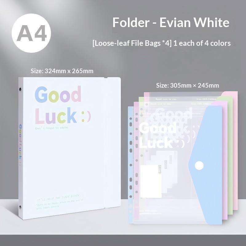 1/4/5Pcs A4 File Folder Transparent Detachable Data Book Students Stationery Office Storage Booklet School Office