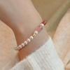 Temperament Jewelry, Natural Amethyst Bracelet, Strawberry Crystal Light Luxury Bangles Women Fashion Jewelry Accessories Gift