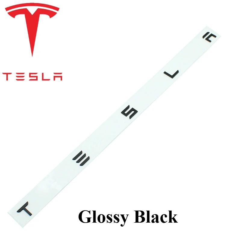 

Tesla Car Front Rear Emblem Sticker Black For Tesla Model 3 Y Auto Tail Box Logos Steering Wheel Decoration Modified Accessories