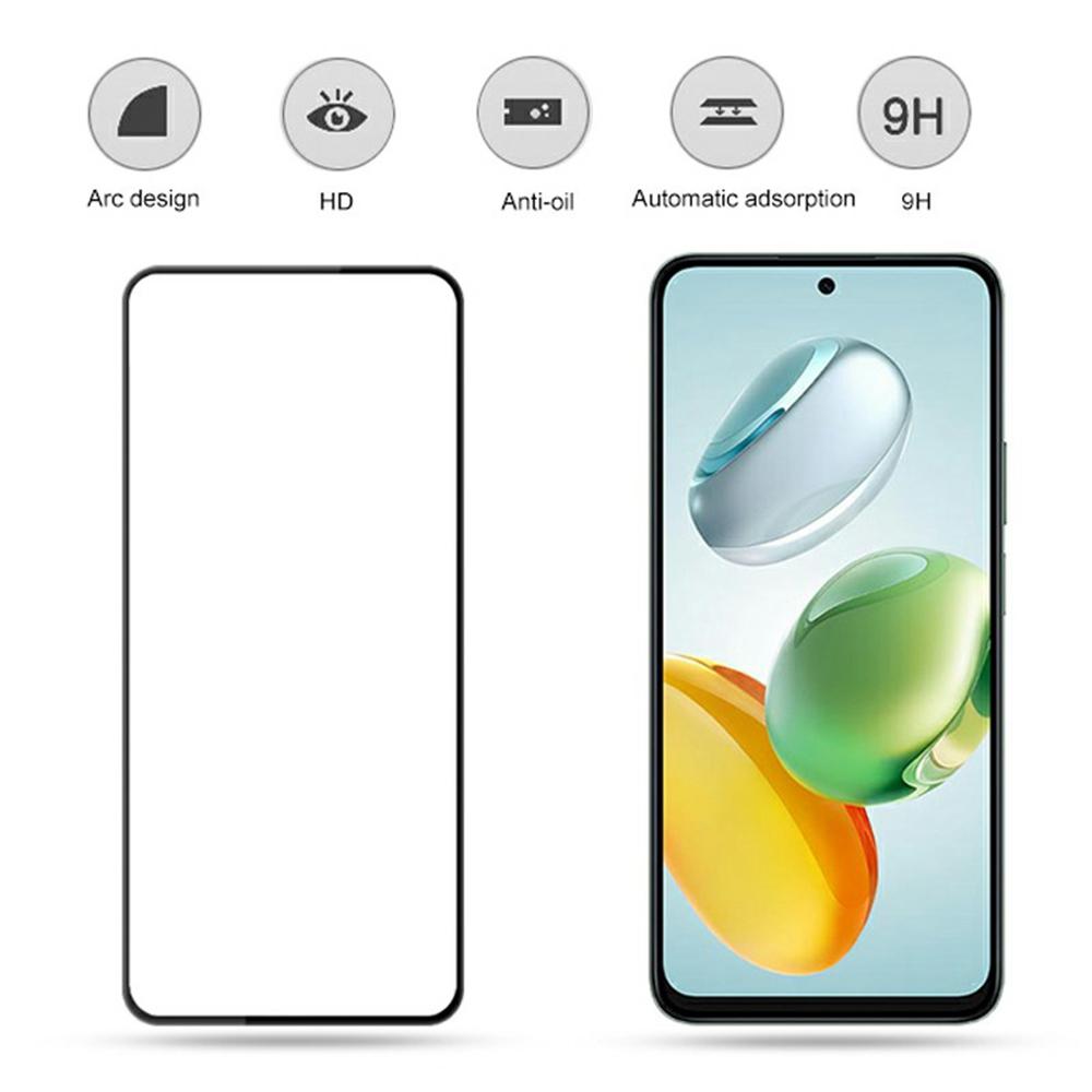 

MOCOLO For Honor 200 Smart 5G Screen Protector Anti-Shatter Silk Printing Tempered Glass Film Black