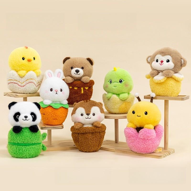 Banana Cute Cartoon Monkey Plush Toy Keychain Pendant Backpack Accessories