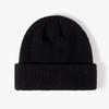 Autumn and Winter Wool Hat Women's Solid Color Versatile Knitted Hat Can Be Customized Logo Cold and Warm Cold Hat Adult