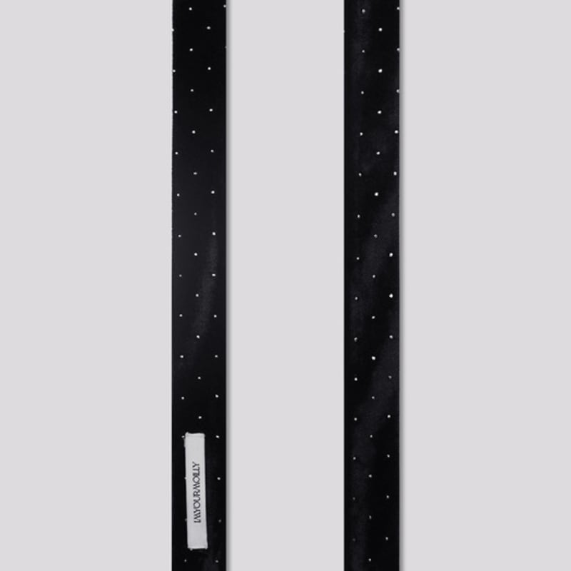 MOILLY [5th Restock] Black Velvet Dot Tie