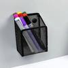 Black Mesh Pencil Cup Holder Large Capacity Multipurpose Magnetic Makeup Brush Holder