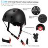 Kids 7 In 1 Helmet and Pads Set Adjustable Kids Knee Pads Elbow Pads Wrist Guards for Scooter Skateboard Roller Skating Cycle