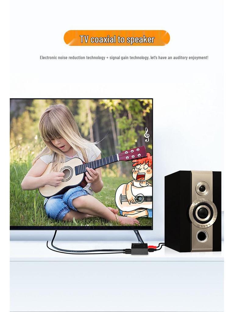 3.5mm Audio Optical to RCA Converter & Decoder