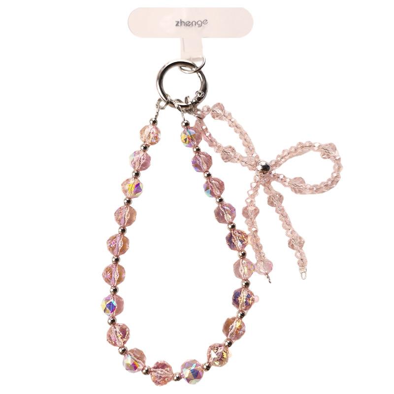 Boutique, Crystal Phone Chain, Ins Style, Luxury, Ladies, Wrist Pendant, Short Style, Phone Case Pendant, Beaded Chain