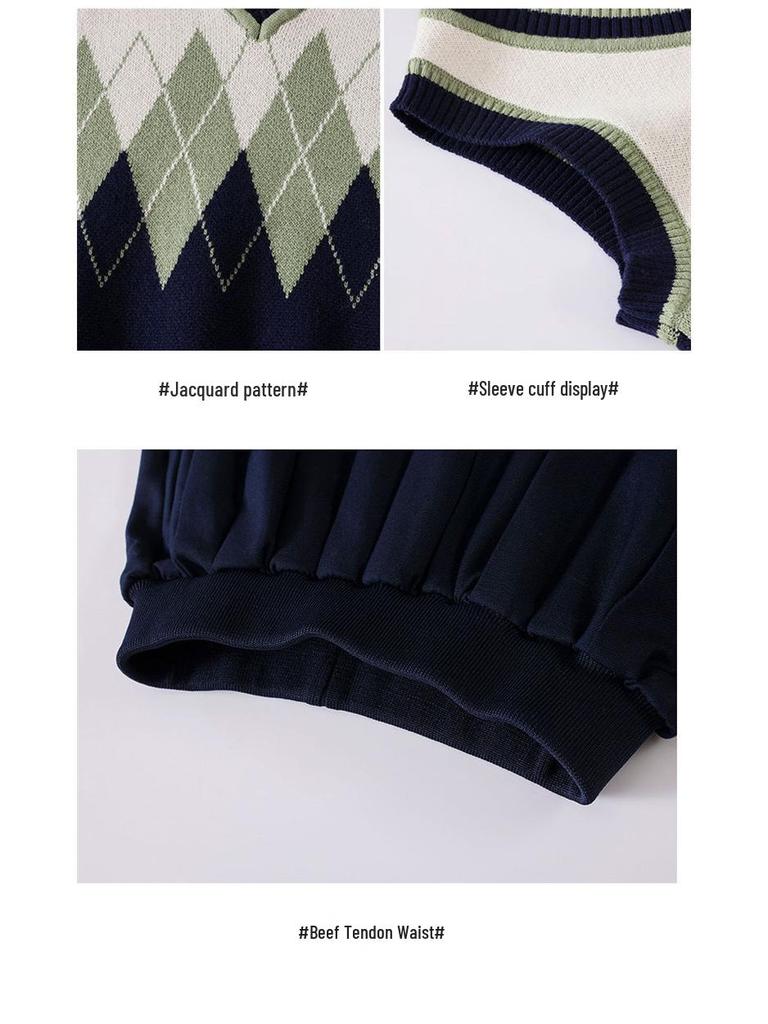 Herbst/Winter Strickjacke Aufführungskostüm für Kindergarten- und Grundschulchor