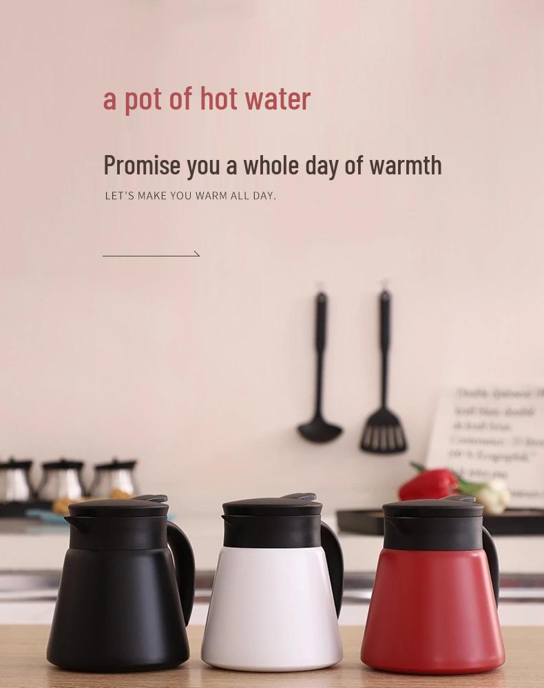 Europäischer Stil 304 Edelstahl Isolierte Wasserflasche - Doppellagiger warmer Topf für Zuhause
