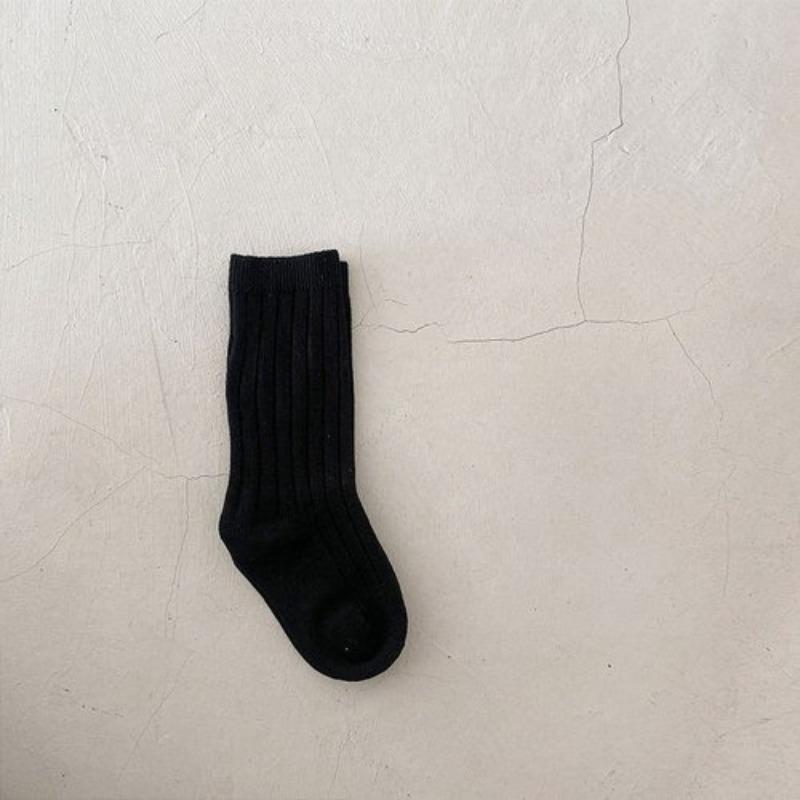 Children's Socks Spring Summer Thin Mesh Breathable Boys Girls Middle Tube Cotton Socks Black White Grey Student Sports Socks