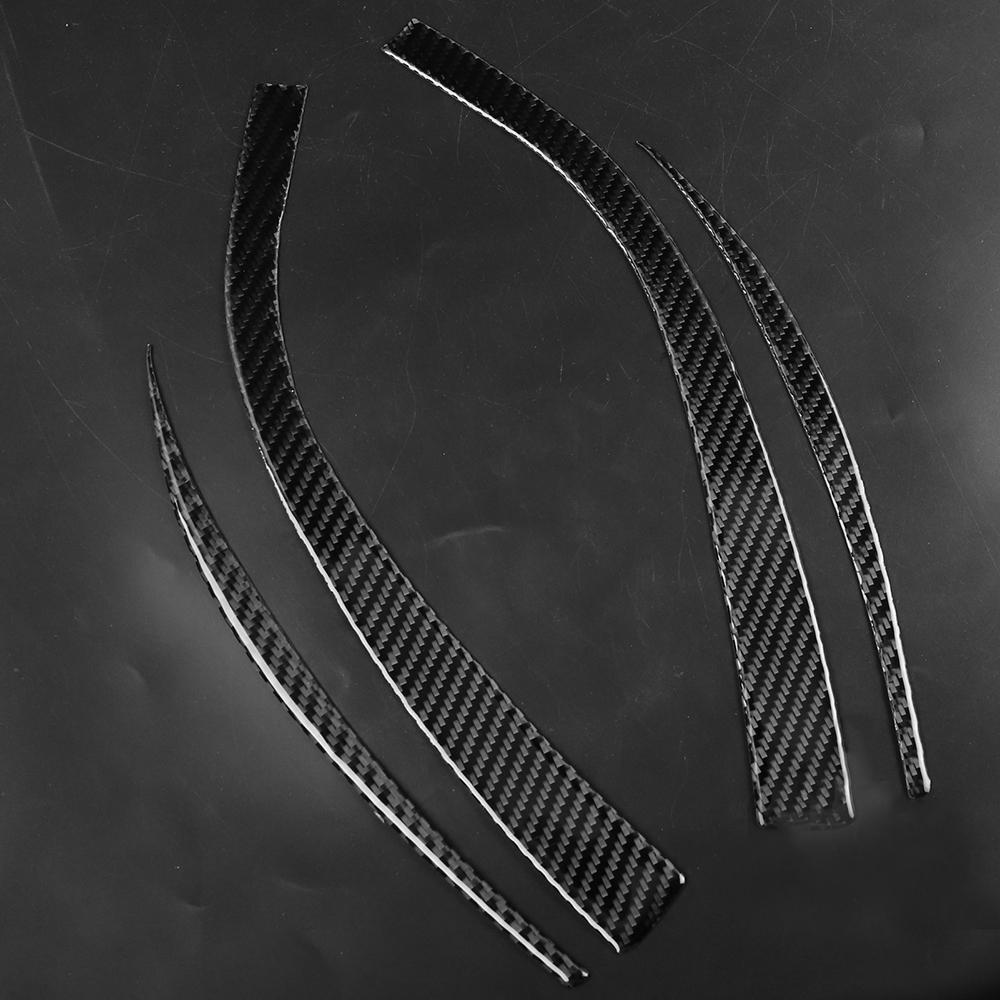 4PCS Carbon Fiber Look Door Decoration Cover Trim For Toyota Supra A90 2019-2022