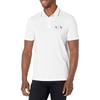 ARMANI EXCHANGE Polo Shirts Men's White Polo Collar Moderate Straight Fit 6KZFGA-ZJ4YZ-1100