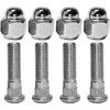 M12X1.50 Chrome Wheel Lug Stud Nut Set Compatible With 1998-2024 Hyundai Sonata Elantra Tucson Santa Fe Genesis Sorento Kia Accent Sedona Forte