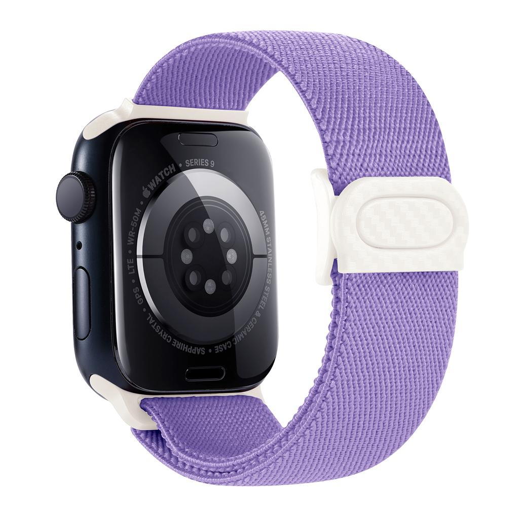 Nylon Strap For Apple watch band 45mm 40mm 44mm 41 46mm 49mm Elastic carbon bracelet correa iWatch series 9 8 7 6 se Ultra 2 10