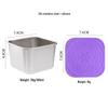Stainless Steel Sauce Dish with Silicone Lid – Portable Outdoor Dipping Dish for Salad and Seasoning
