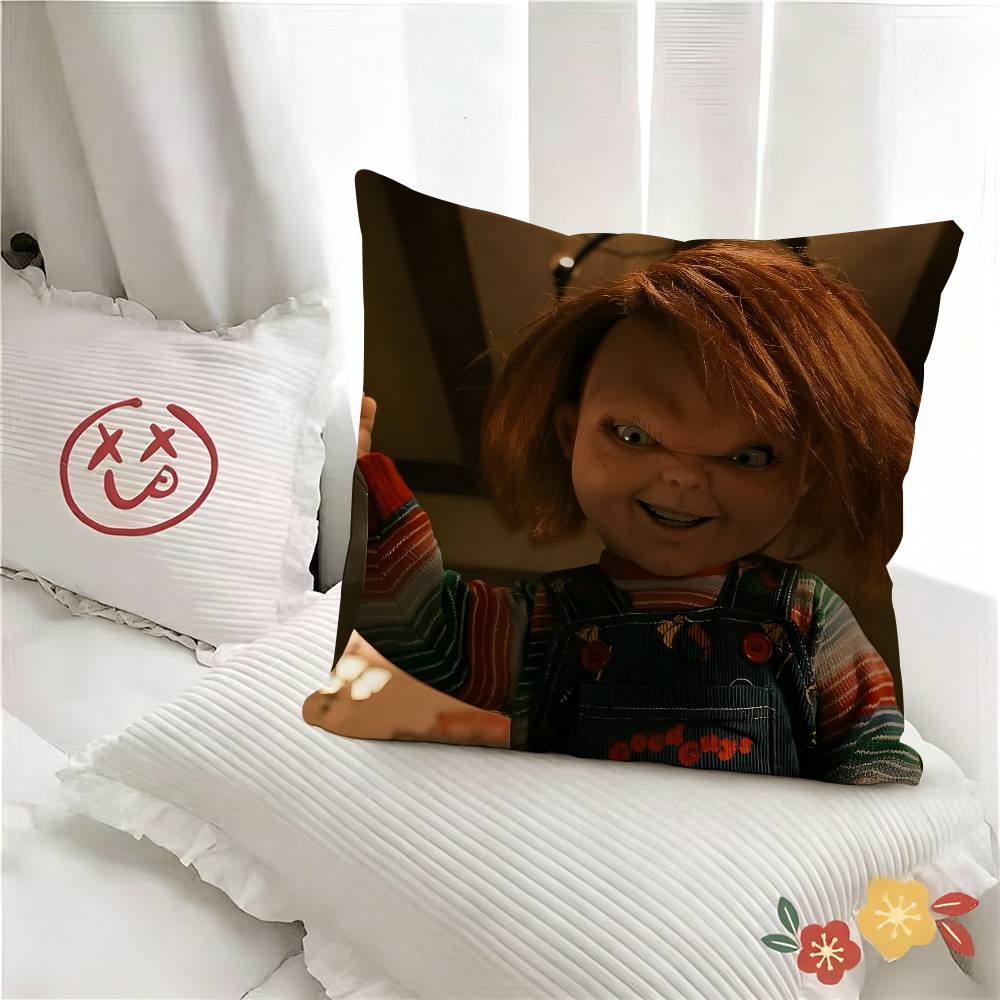 Pc Horror Movie Chucky Childs Play Pillow Case Fashion Square Pillowcase Bedroom Sofa Room Ins Decoration Leisure