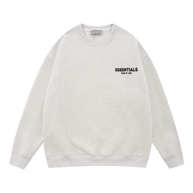 Essentials Oversized Crewneck Sweatshirt With Flock