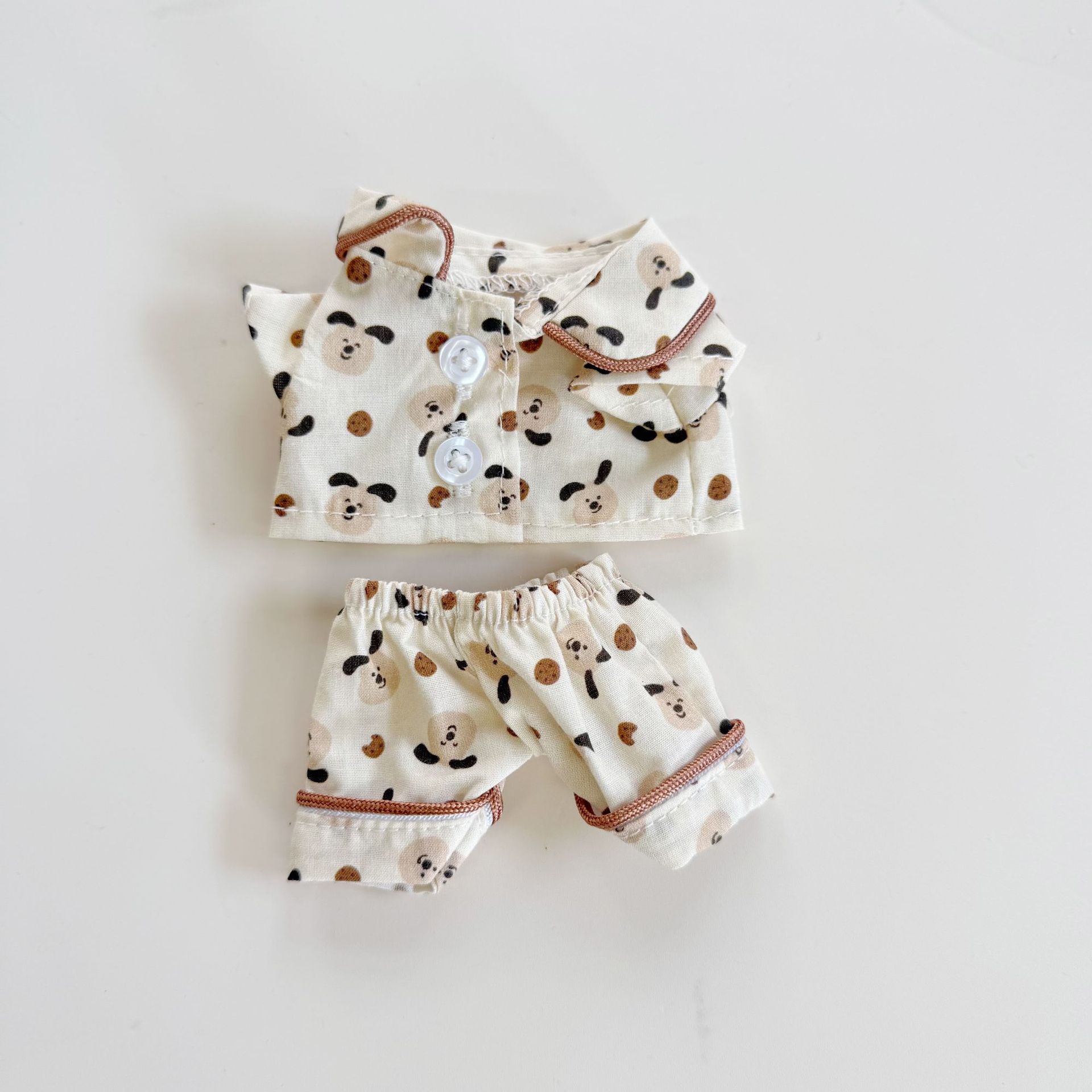 

17cm/38cm Plush Doll S Clothes Outfit Accessories For Korea Kpop Exo Labubu Idol Spring Wild Autumn Pajama Set Clothing Gift no doll