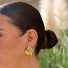 Französische Retro-Perlenohrringe mit Herzform und PVD-Gold-Finish für Damen-Stil-Accessoire