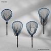 Adjustable Aluminum Silicone Folding Fishing Net - Portable, Large, Multi-Style, Three-Section Design