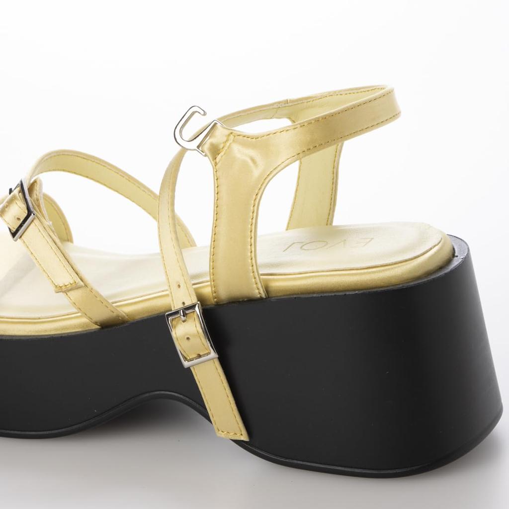 [EVOL] Lightweight Thick-soled Square Belt Sandals
