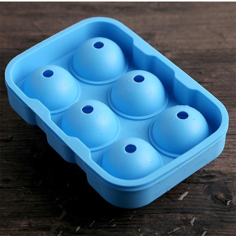 Kreativní forma na výrobu kulatých ledových koulí na whisky, velká forma, podnos, náhodná barva