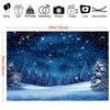 1Pcs Christmas Night Sky Pine Decoration Background Winter Backdrop Decorations For Photo Studio Photo Booth Christams Party