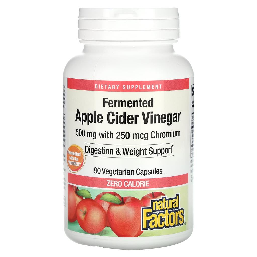 Fermented Apple Cider Vinegar, 500Mg, 90 Veggie Caps
